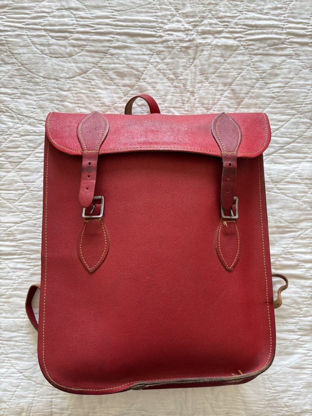 Vintage 70’s Leather Backpack - Picture 8 of 11